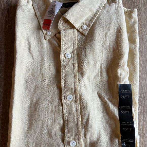 Banana Republic Light Yellow Casual Button Down Shirt - Picture 2 of 7